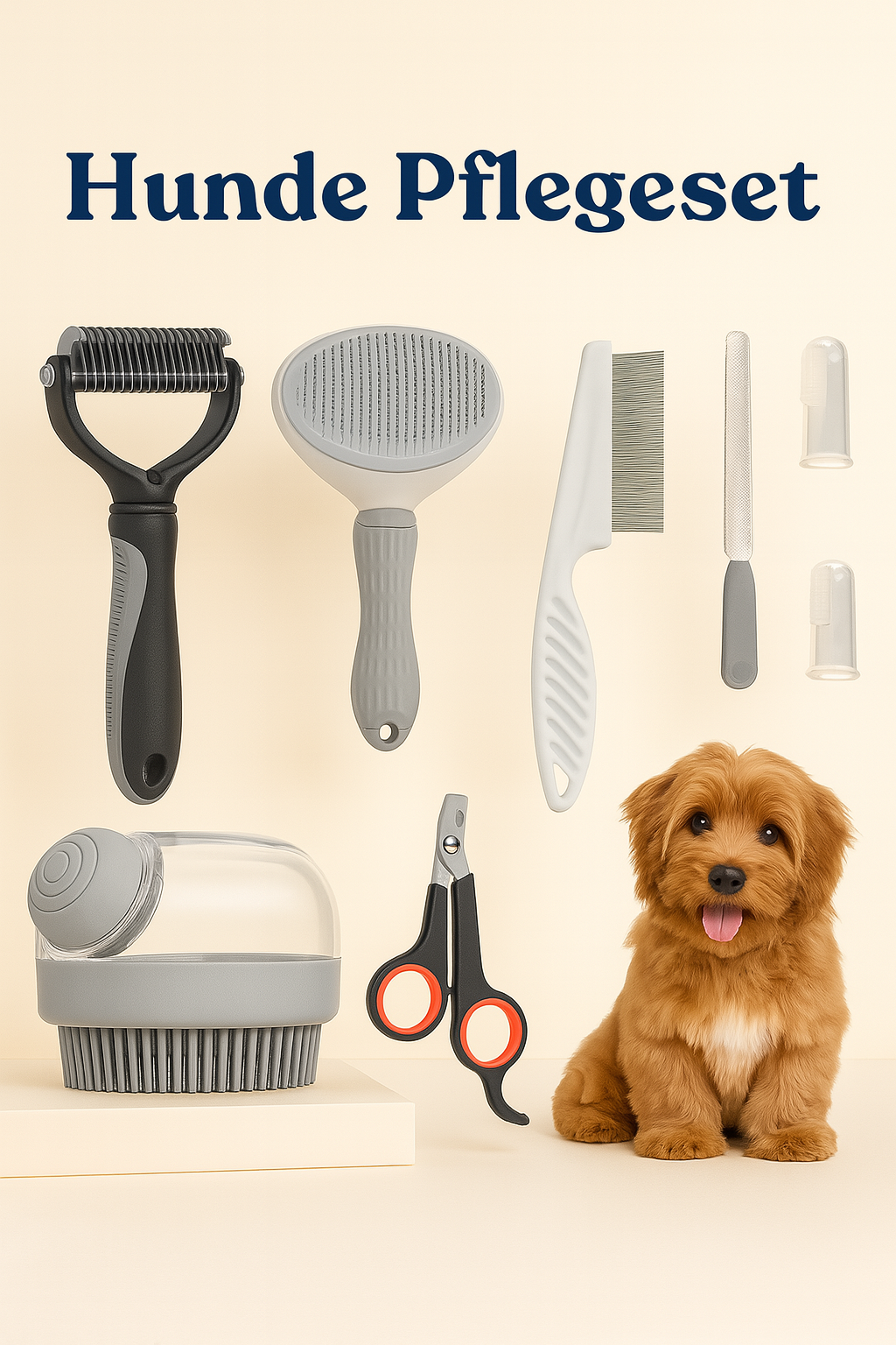 Coffret de toilettage préféré de Browny – Soins complets 8 en 1 pour des amis à quatre pattes heureux !