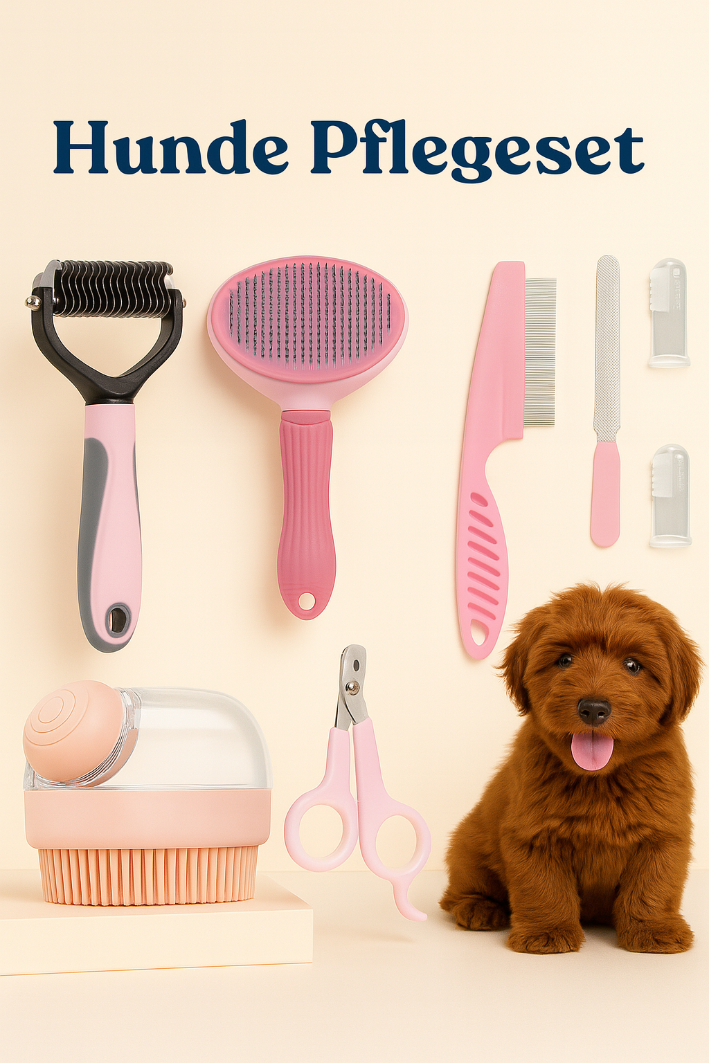 Coffret de toilettage préféré de Browny – Soins complets 8 en 1 pour des amis à quatre pattes heureux !