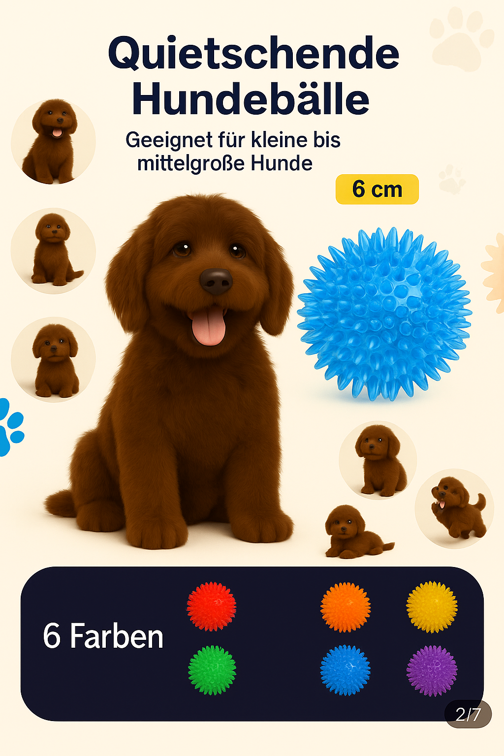 Brownies Quietschbälle – Bunter Überraschungsspaß für Hunde!