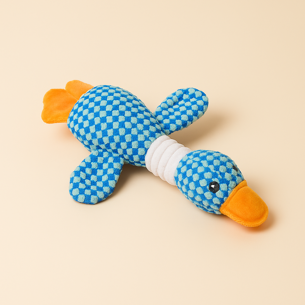 Quiekende Plüsch-Ente – Das Lieblingsspielzeug für neugierige Hunde