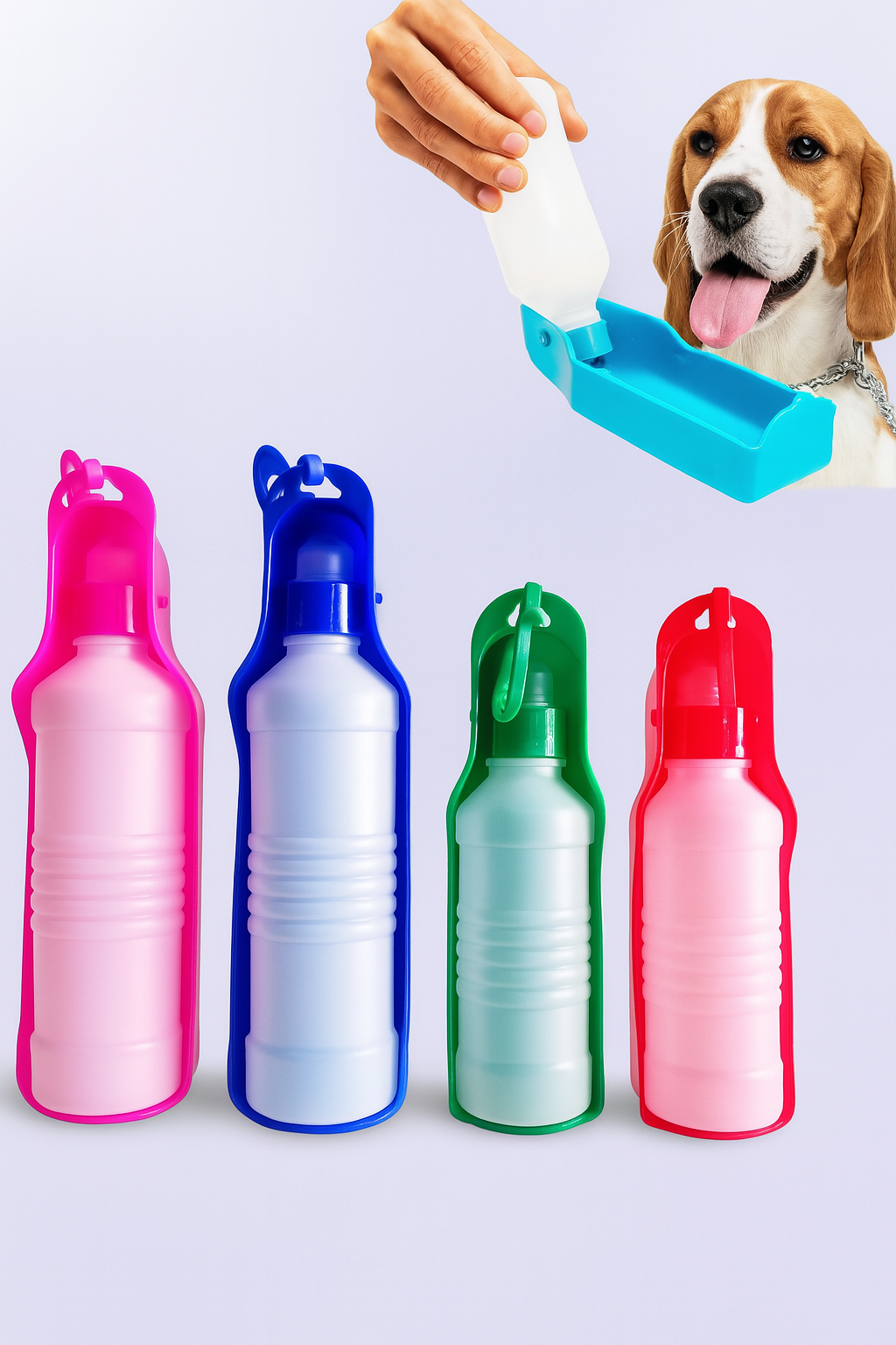 Faltbare Hunde-Trinkflasche – Praktisch für unterwegs