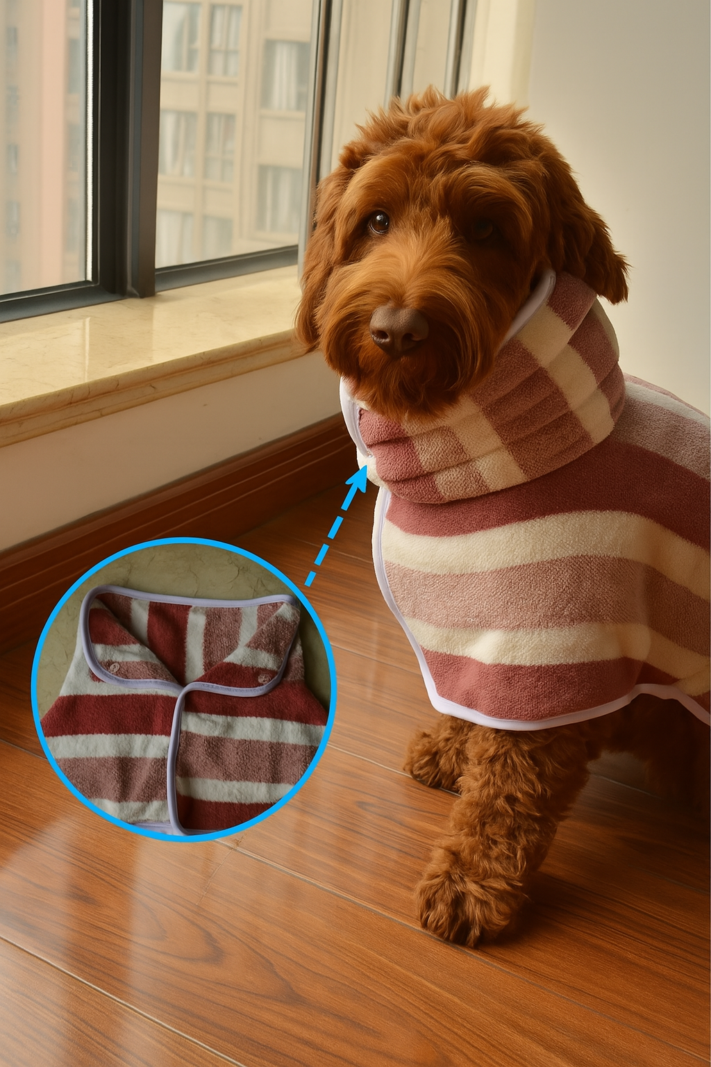 Saugstarker Hunde-Bademantel aus Mikrofaser – Flauschig, bequem & schnell trocknend!