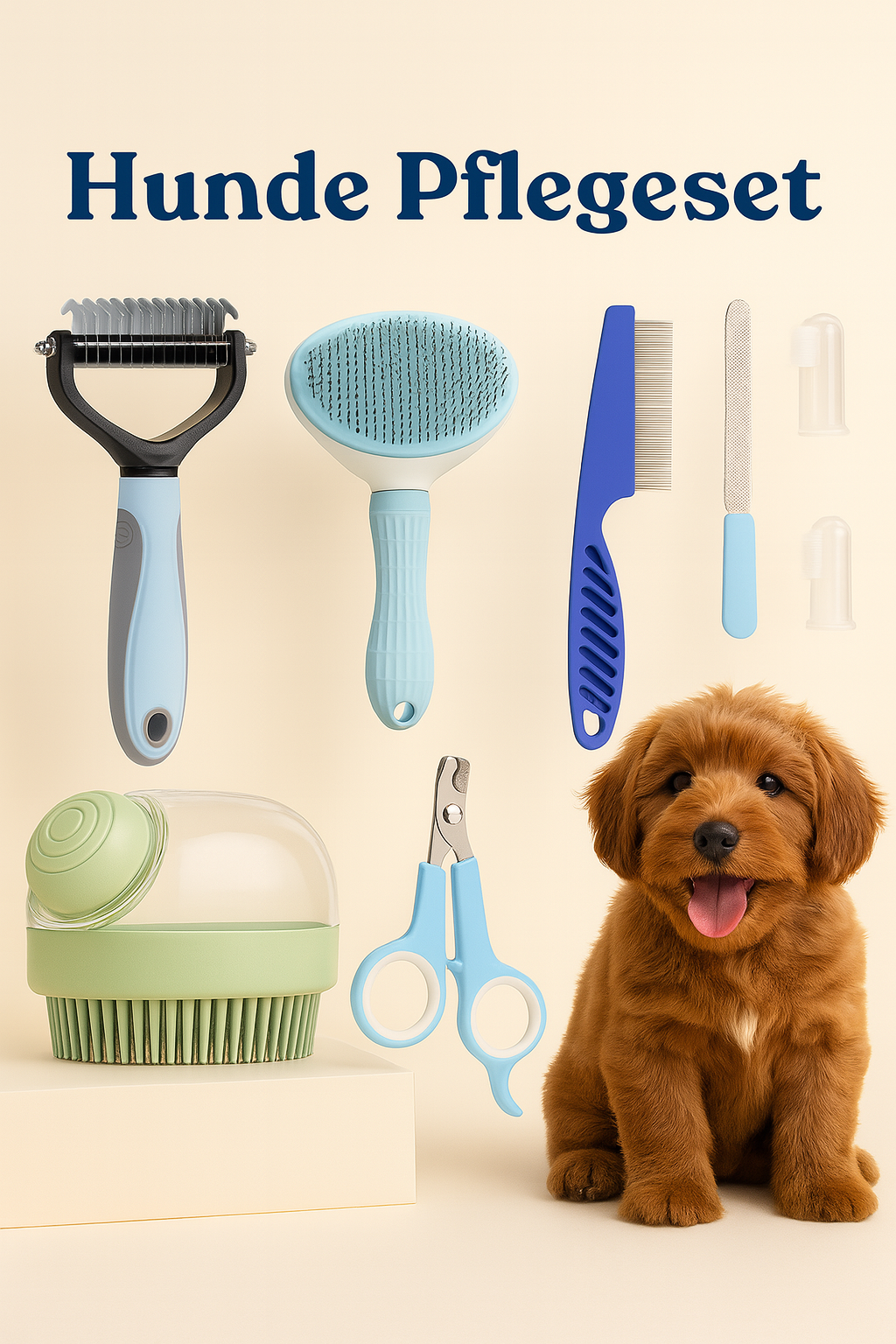 Coffret de toilettage préféré de Browny – Soins complets 8 en 1 pour des amis à quatre pattes heureux !